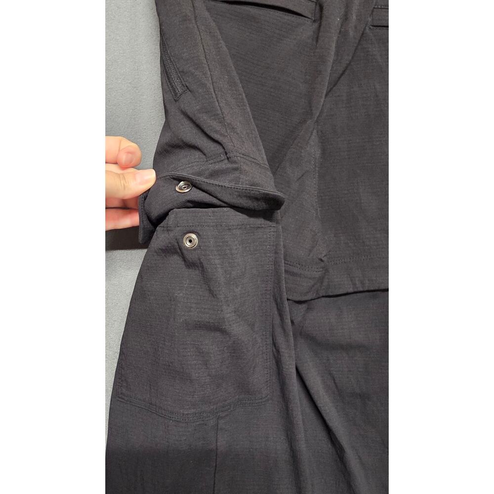 Athleta Trekkie Convertible Hike Pant Women 0 Black Nylon Stretch Ripstop Climb - Picture 7 of 13